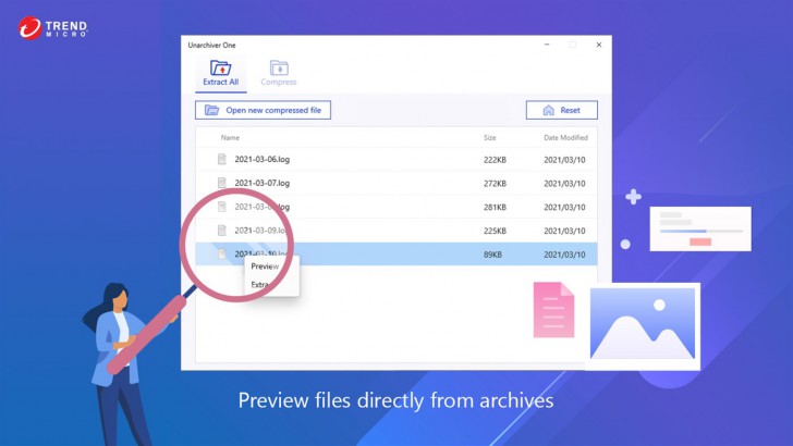 Unarchiver One (โปรแกรม Unarchiver One แตกไฟล์ แยกไฟล์บีบอัด) : 