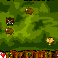 Nock Man (เกมบนดอส DOS ไล่ตีหมูป่า ปลา และ กิ้งก่า)