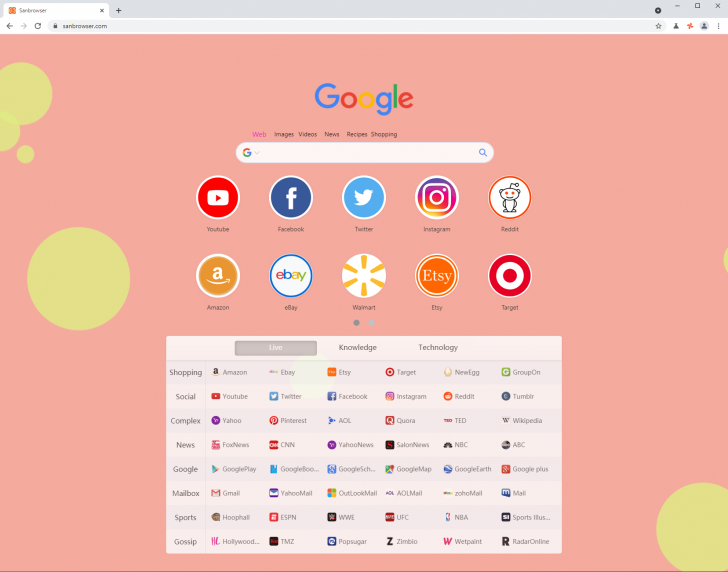 เว็บเบราว์เซอร์ SanBrowser