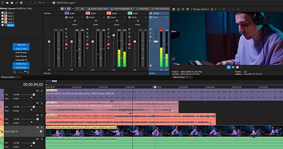 MAGIX VEGAS Pro 19 (โปรแกรม Vegas Pro ตัดต่อวิดีโอคุณภาพสูง สำหรับมืออาชีพ) : 