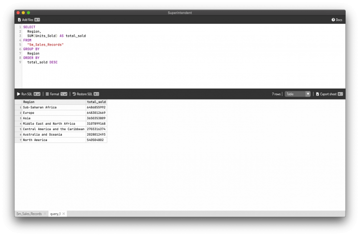Superintendent (โปรแกรมจัดการไฟล์ CSV ด้วยภาษา SQL) : 
