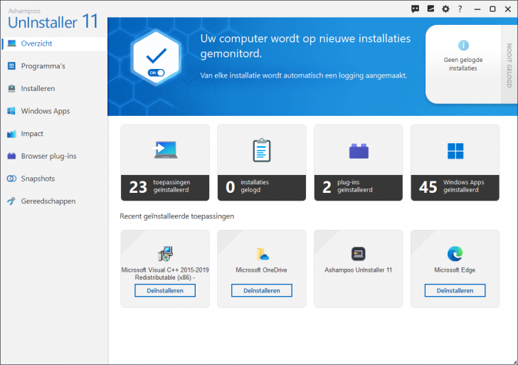 Ashampoo UnInstaller (โปรแกรมลบไฟล์ ลบโปรแกรม ถอนรากถอนโคน) : 