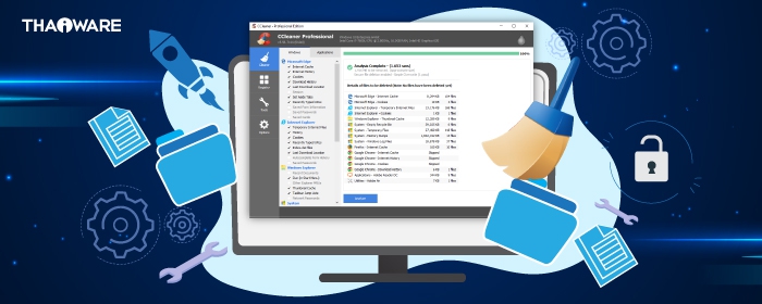 โปรแกรมลบไฟล์ขยะ ลบไฟล์รีจิสทรี ช่วยให้คอมเร็วขึ้น CCleaner