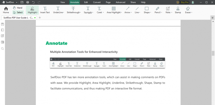 SwifDoo PDF (โปรแกรมเปิด PDF ใช้ฟรี คุณสมบัติครบ)