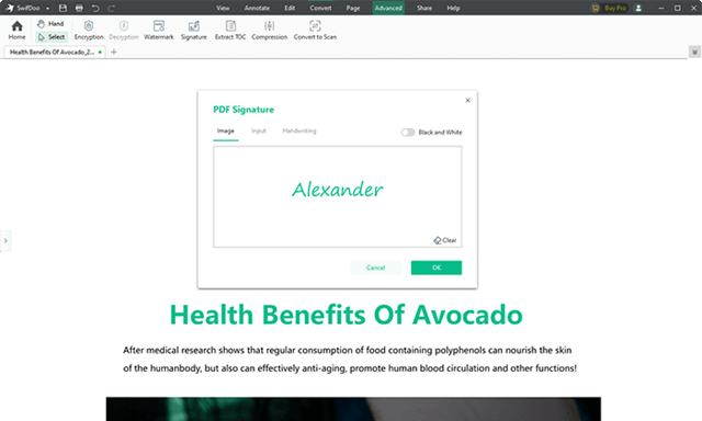 SwifDoo PDF (โปรแกรมเปิด PDF ใช้ฟรี คุณสมบัติครบ) : 