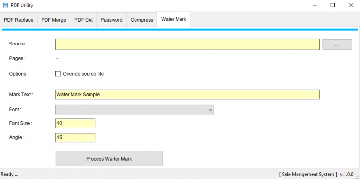 PDF Utility (โปรแกรมแก้ไขหน้ากระดาษไฟล์ PDF จัดหน้า เรียงหน้าใหม่ รวมไฟล์เข้าด้วยกัน) : 