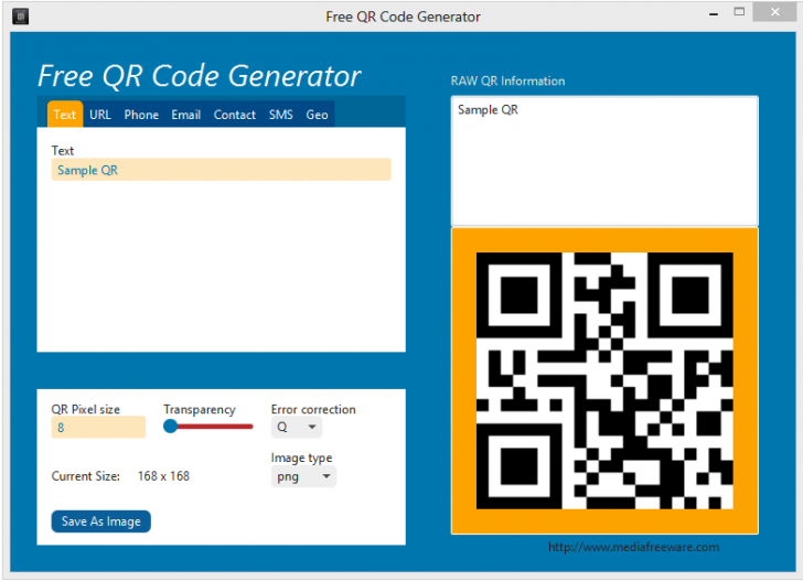 โปรแกรมสร้างคิวอาร์โค้ด QR Code Generator