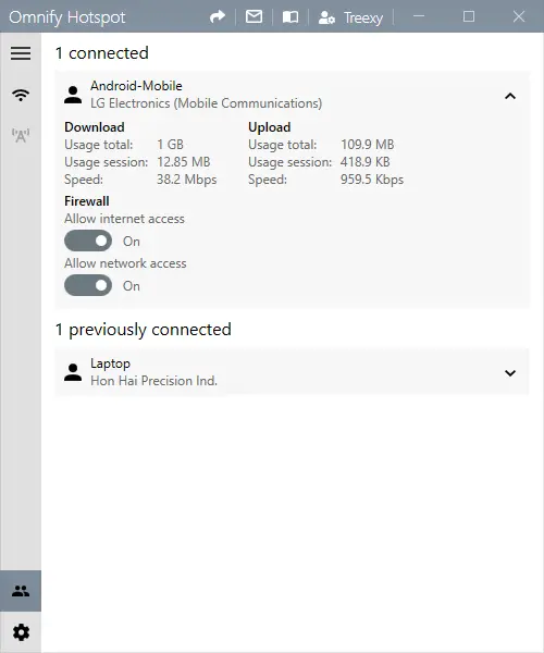 Omnify Hotspot (โปรแกรม Omnify Hotspot แชร์ไวไฟฮอตสปอต กระจายไวไฟบนคอมพิวเตอร์) : 