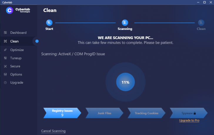 โปรแกรมทำความสะอาดเครื่อง Cyberlab