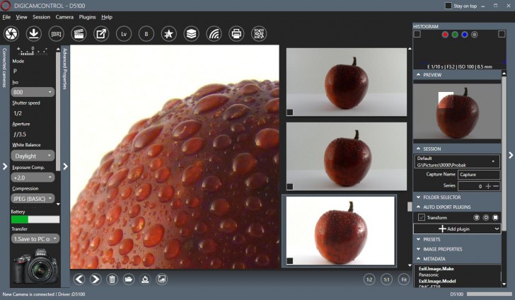 โปรแกรมควบคุมกล้องบนคอมพิวเตอร์ digiCamControl