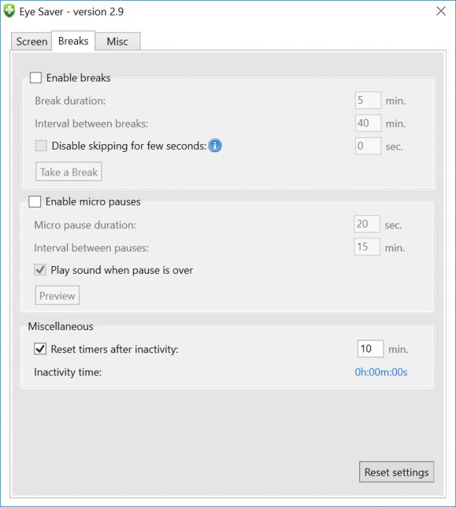 Eye Saver (โปรแกรม Eye Saver ช่วยถนอมสายตา ป้องกันแสงสีฟ้าจากจอคอมพิวเตอร์) : 
