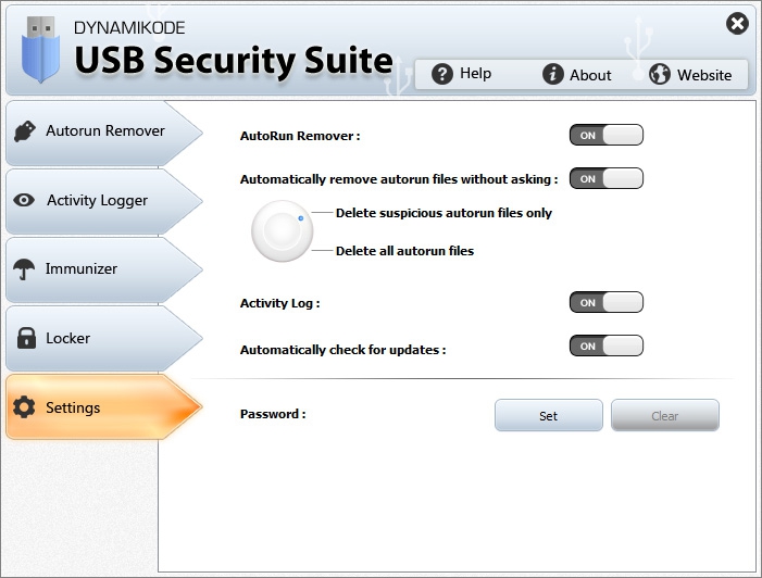 USB Security Suite (โปรแกรม USB Security Suite เพิ่มการป้องกันอุปกรณ์เก็บข้อมูล USB) : 