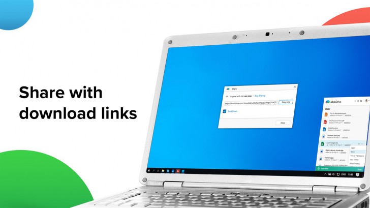 MobiDrive (โปรแกรม MobiDrive พื้นที่เก็บข้อมูลบนคลาวด์ แชร์ข้อมูลออนไลน์) : 