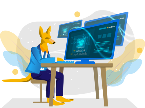 HopToDesk (โปรแกรม HopToDesk รีโมทคอมพิวเตอร์ ควบคุมคอมพิวเตอร์ระยะไกล) : 