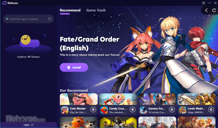 โปรแกรมเล่นเกมมือถือบนคอมพิวเตอร์ Wakuoo
