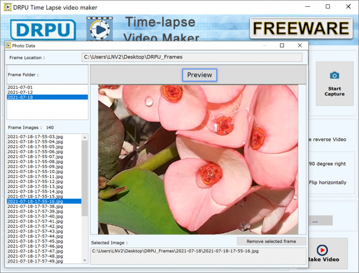 Time Lapse Video Maker (โปรแกรมสร้างวิดีโอ Time Lapse จากกล้อง บนคอมพิวเตอร์) : 