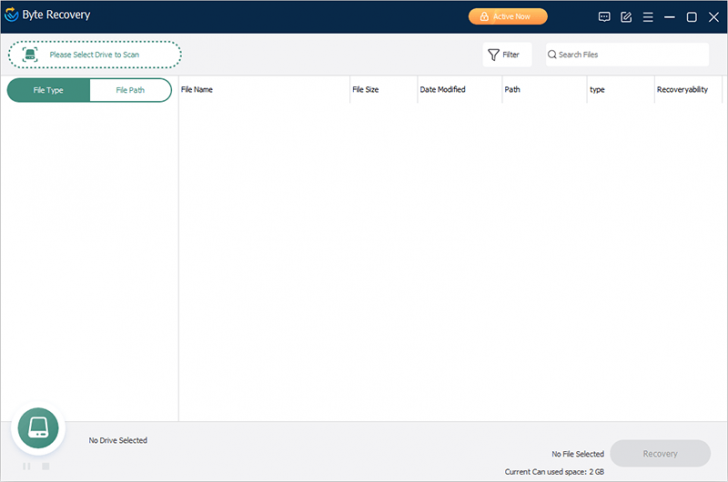 Byte Recovery (โปรแกรม Byte Recovery กู้ข้อมูล กู้คืนไฟล์ที่ถูกลบ บนคอมพิวเตอร์) : 