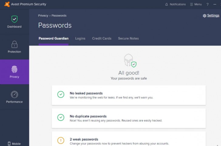 โปรแกรม Avast Premium Security (Avast Premier Antivirus)