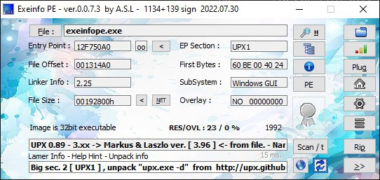 โปรแกรมดูข้อมูลไฟล์ Exeinfo PE