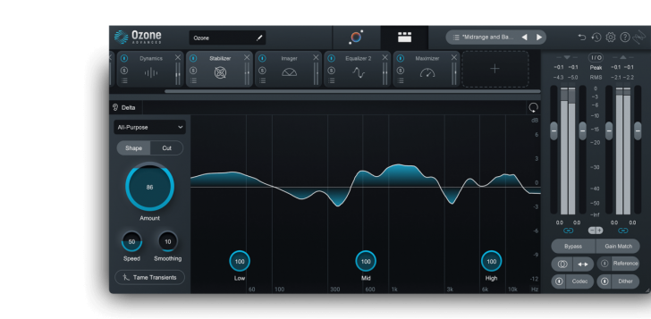iZotope Ozone 11 Advanced (โปรแกรมทำ Mastering ปรับแต่งเสียงพลงขั้นตอนสุดท้าย สำหรับมืออาชีพในวงการดนตรี) : 
