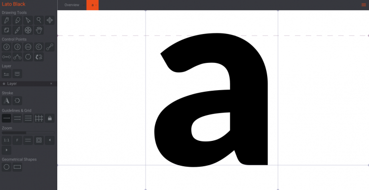 Birdfont (โปรแกรมสร้างและออกแบบฟอนต์ ฟรี) : 