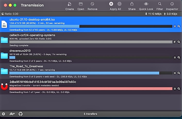 โปรแกรมช่วยดาวน์โหลด Transmission