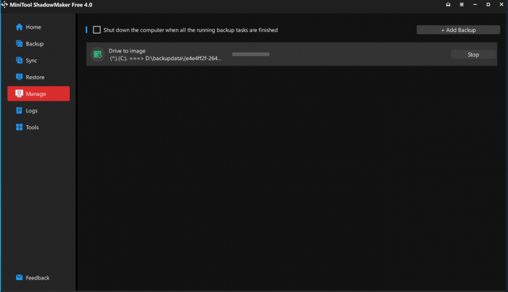 MiniTool ShadowMaker (โปรแกรม MiniTool ShadowMaker สำรองข้อมูล Backup ข้อมูล)
