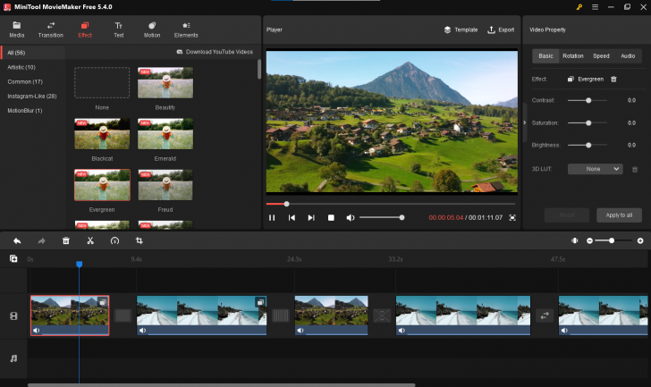 MiniTool MovieMaker (โปรแกรม MiniTool MovieMaker ตัดต่อวิดีโอ แจกฟรี)