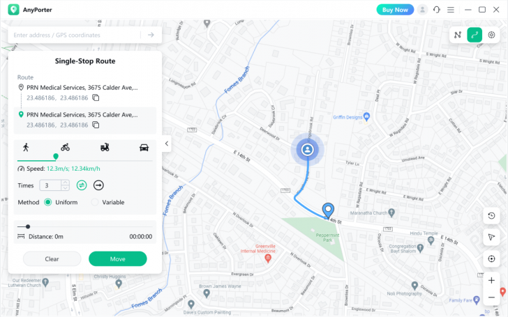 AWZ AnyPorter (โปรแกรมหลอกตำแหน่ง GPS สำหรับ iPhone และ Windows) : AWZ AnyPorter (โปรแกรมหลอกตำแหน่ง GPS สำหรับ iPhone และ Windows) :