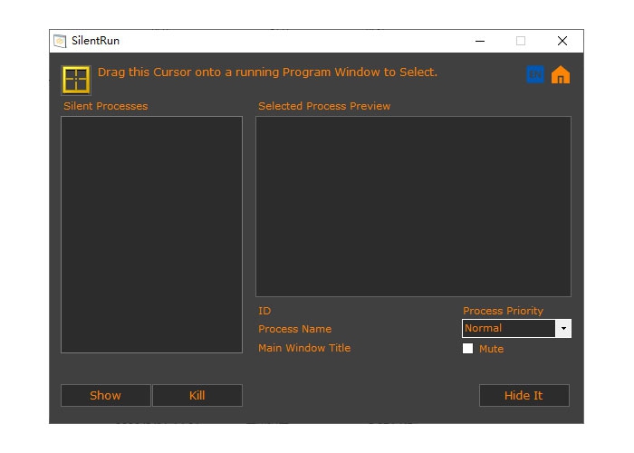 SilentRun (โปรแกรมซ่อนการทำงานของโปรแกรมอื่น ๆ บนเครื่องที่ใช้ Windows) SilentRun (โปรแกรมซ่อนการทำงานของโปรแกรมอื่น ๆ บนเครื่องที่ใช้ Windows)