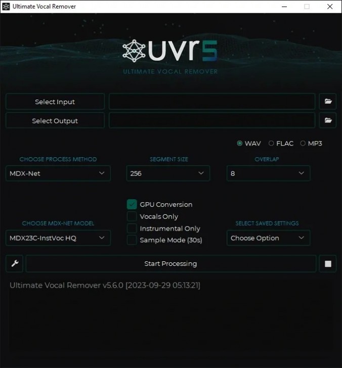 โปรแกรมตัดเสียงร้องออกจากเพลง Ultimate Vocal Remover