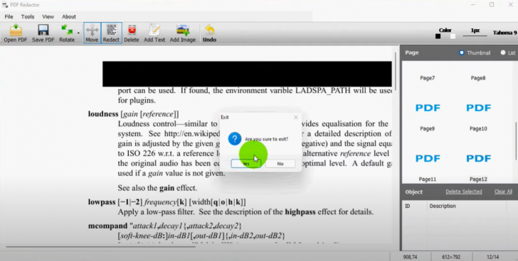 โปรแกรมแก้เอกสาร ถมดำข้อมูล และ ภาพที่ละเอียดอ่อนในไฟล์เอกสาร PDF Redactor