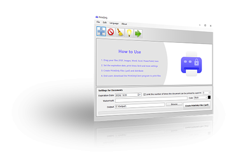 โปรแกรมจำกัดสิทธิ์การเข้าถึงไฟล์เอกสาร รูปภาพ ให้พิมพ์ได้อย่างเดียว PrintOnly โปรแกรมจำกัดสิทธิ์การเข้าถึงไฟล์เอกสาร รูปภาพ ให้พิมพ์ได้อย่างเดียว PrintOnly