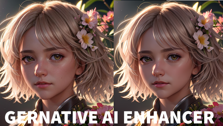 Generative AI Enhancer (โปรแกรมขยายรูปความละเอียดสูง เหมาะกับรูปสร้างจาก AI) : 