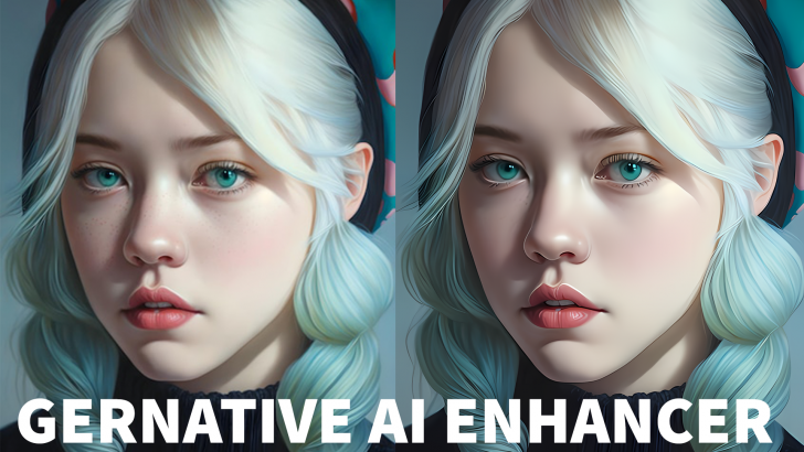 Generative AI Enhancer (โปรแกรมขยายรูปความละเอียดสูง เหมาะกับรูปสร้างจาก AI) : 
