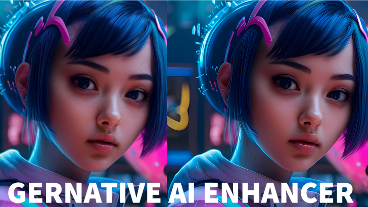Generative AI Enhancer (โปรแกรมขยายรูปความละเอียดสูง เหมาะกับรูปสร้างจาก AI) : 