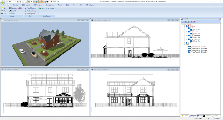 โปรแกรมออกแบบ 3 มิติ Ashampoo 3D CAD Professional