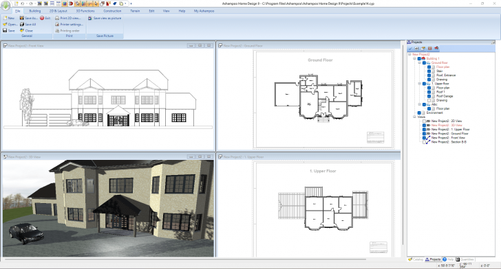 โปรแกรมออกแบบบ้าน Ashampoo Home Design