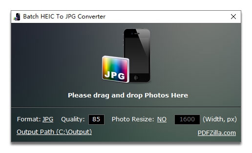 Batch HEIC To JPG Converter (โปรแกมแปลงไฟล์ภาพดิบ HEIC บนเป็น JPG) : 