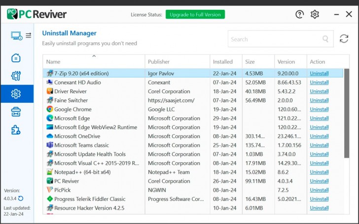 โปรแกรมดูแลเครื่องคอมพิวเตอร์ PC Reviver