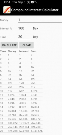 แอปพลิเคชัน คำนวณดอกเบี้ยทบต้น