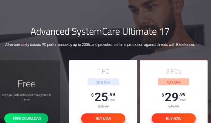 โปรแกรมดูแลคอมพิวเตอร์ กันไวรัส Advanced SystemCare Ultimate