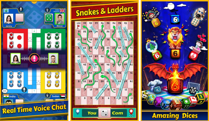 App เกมทอยลูกเต๋าเก็บคะแนน Ludo King