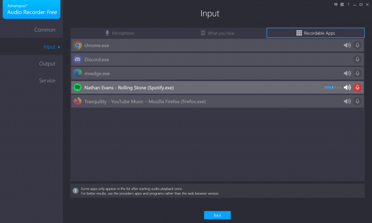 โปรแกรมบันทึกเสียง Ashampoo Audio Recorder Free