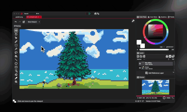 PixiEditor (โปรแกรมทำกราฟิก สำหรับคนรักงานพิกเซลอาร์ต Pixel Art)