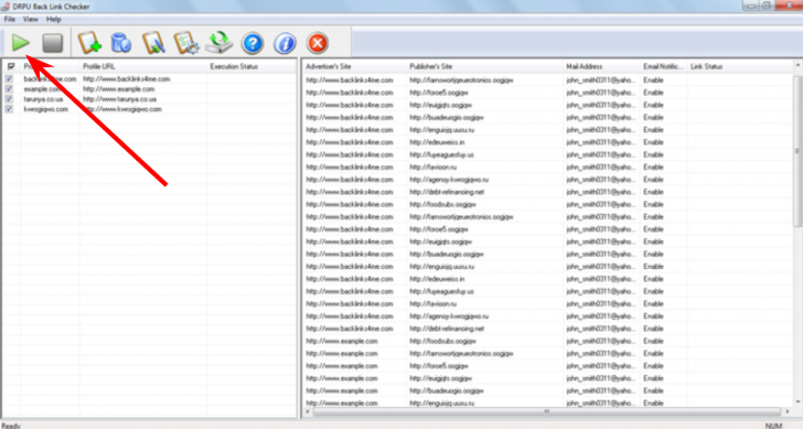 โปรแกรมตรวจสอบ Backlink วิเคราะห์ลิงก์ย้อนกลับของเว็บไซต์ DRPU Back Link Checker