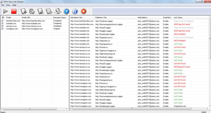 โปรแกรมตรวจสอบ Backlink วิเคราะห์ลิงก์ย้อนกลับของเว็บไซต์ DRPU Back Link Checker โปรแกรมตรวจสอบ Backlink วิเคราะห์ลิงก์ย้อนกลับของเว็บไซต์ DRPU Back Link Checker