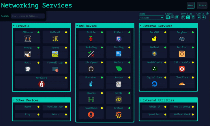 Dashy (โปรแกรมสร้าง Dashboard แบบปรับแต่งได้เอง)