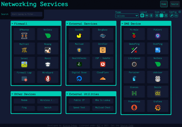 Dashy (โปรแกรมสร้าง Dashboard แบบปรับแต่งได้เอง)