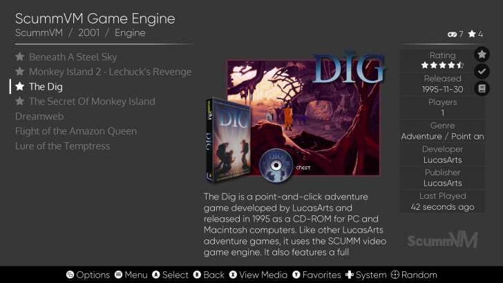 ES-DE (อินเทอร์เฟซจัดการอีมูเลเตอร์เกมบน Linux, macOS, Windows และ Android)